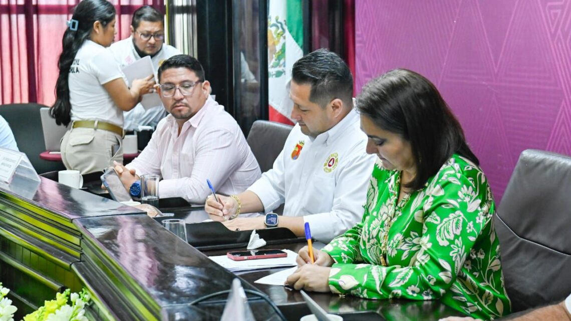 REALIZAN 2ª. SESIÓN EXTRAORDINARIA DEL CONSEJO MUNICIPAL DE PROTECCIÓN CIVIL POR TEMPORADA DE LLUVIAS 2024 EN TAPACHULA