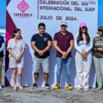 CON LIMPIEZA DE PLAYAS AYUNTAMIENTO DE TAPACHULA CONMEMORA DÍA INTERNACIONAL DEL SURF