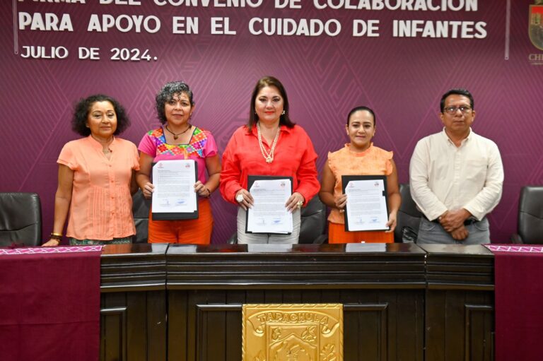 AYUNTAMIENTO DE TAPACHULA Y CENTRO DE ATENCIÓN INFANTIL NÚMERO 3 FIRMAN CONVENIO DE COLABORACIÓN