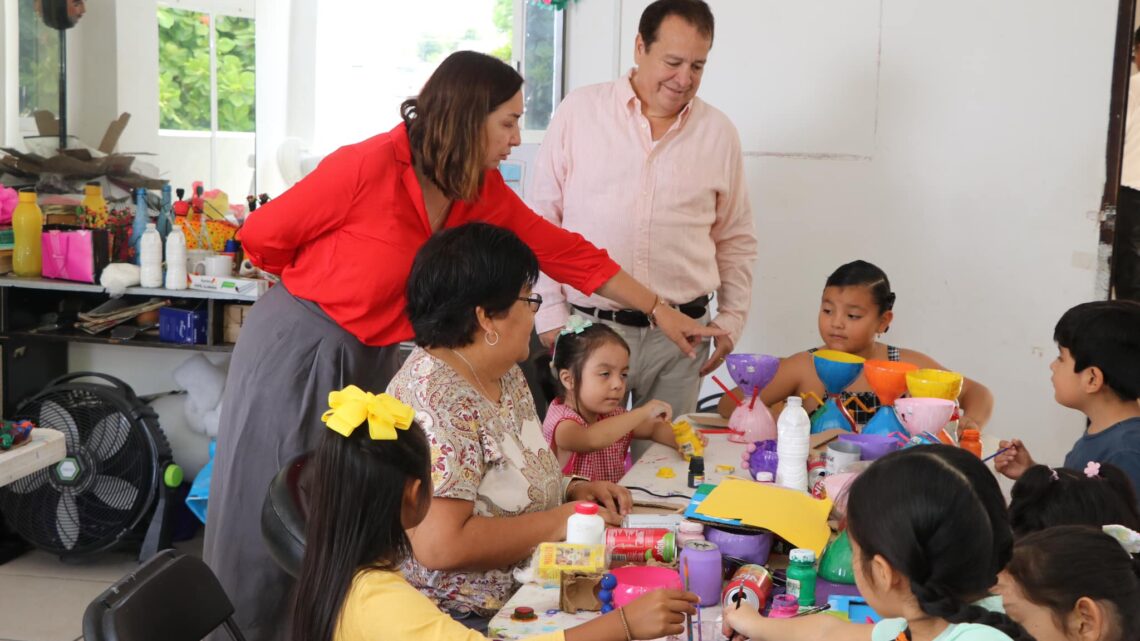 Mariano Rosales y Margarita Sarmiento supervisan los cursos de verano DIF 2024