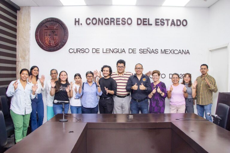 Inicia curso de Lengua de Señas Mexicana (LSM) en Congreso del Estado