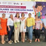 Margarita Sarmiento participó en la entrega de Apoyos Escolares de Corazón para Niñas, Niños y Adolescentes