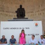 Inaugura Rocío Cervantes exposición : “Cuatro moneros en su tinta”