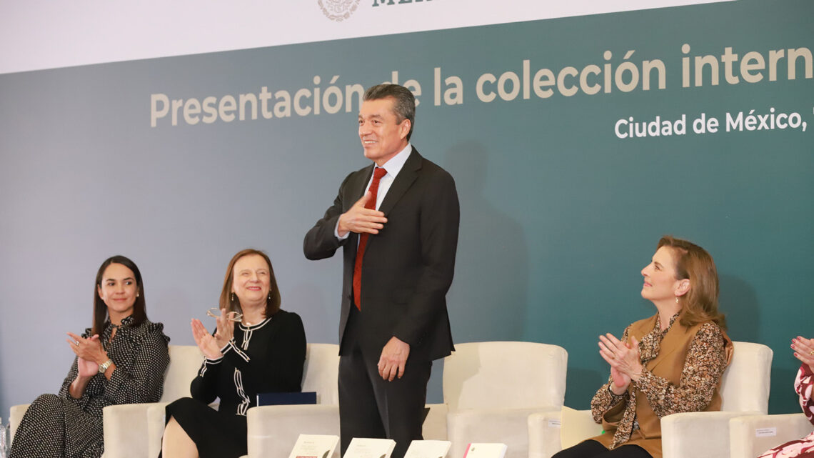 Reconoce Rutilio Escandón a Beatriz Gutiérrez Müller por promover la lectura y la literatura en México