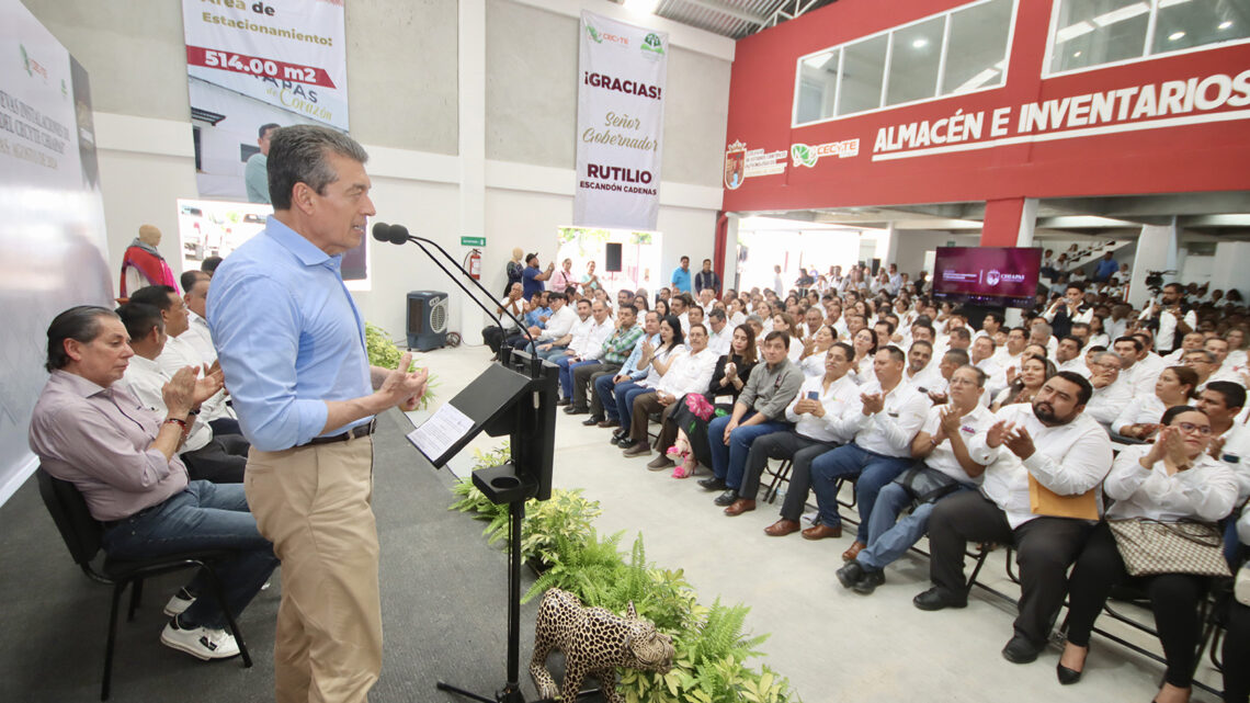 Destaca Rutilio Escandón inversión superior a los 700 mdp en infraestructura, equipamiento y nuevos planteles del Cecyte Chiapas