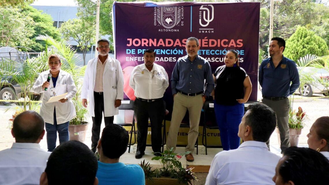 Realizan en la UNACH Jornadas Médicas de Prevención y Detección de Enfermedades Cardiovasculares