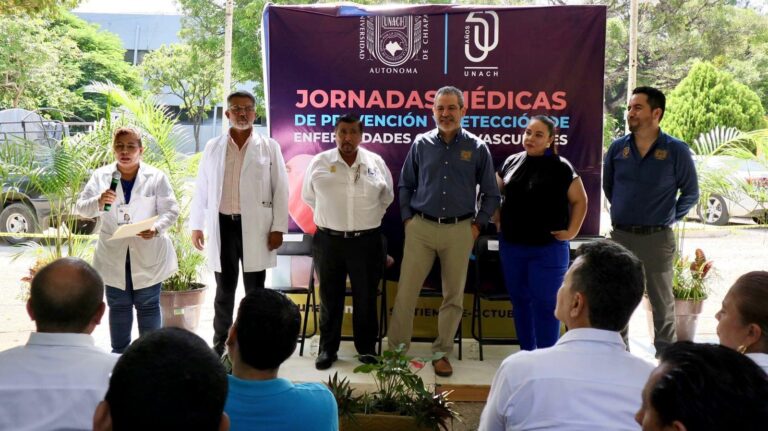 Realizan en la UNACH Jornadas Médicas de Prevención y Detección de Enfermedades Cardiovasculares