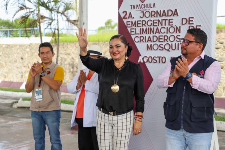 ARRANCA SEGUNDA JORNADA EMERGENTE DE ELIMINACIÓN DE CRIADEROS DE MOSQUITOS EN TAPACHULA