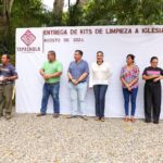 ENTREGA AYUNTAMIENTO KITS DE LIMPIEZA A IGLESIAS DE TAPACHULA