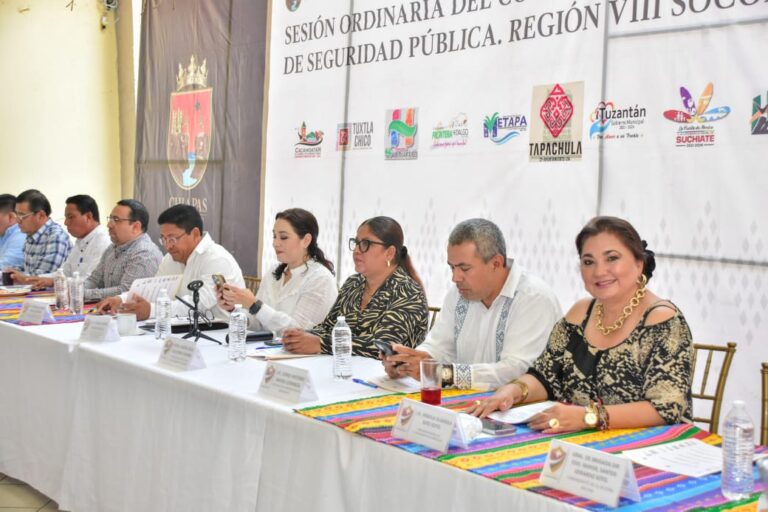 AYUNTAMIENTO DE TAPACHULA PARTICIPA EN LA XII SESIÓN ORDINARIA DE SEGURIDAD REGIÓN VIII SOCONUSCO