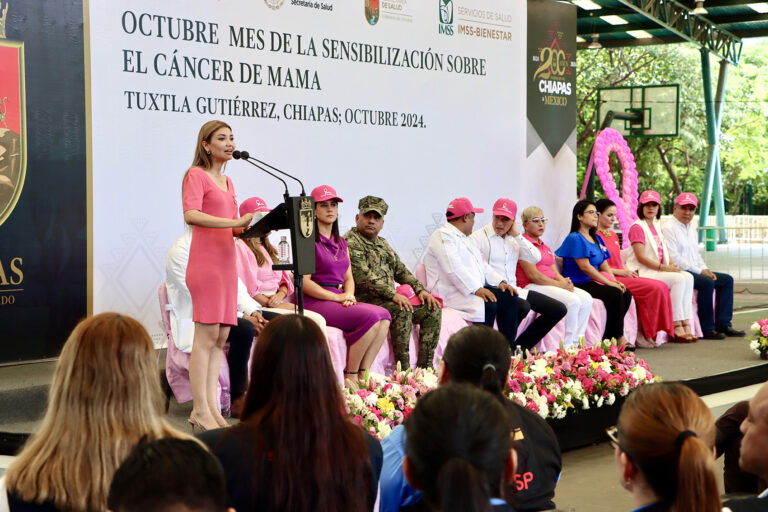 Conmemora Rutilio Escandón el Mes de la Sensibilización sobre el Cáncer de Mama