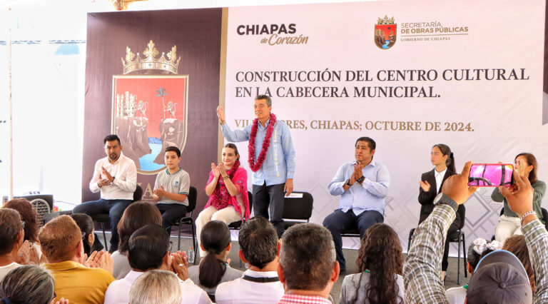 Centro Cultural de Villaflores será semillero de grandes talentos de la Frailesca y de Chiapas: Rutilio Escandón