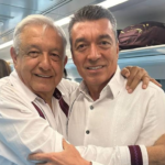 Rutilio Escandón acompaña a AMLO y Claudia Sheinbaum en viaje inaugural del Tren P’atal