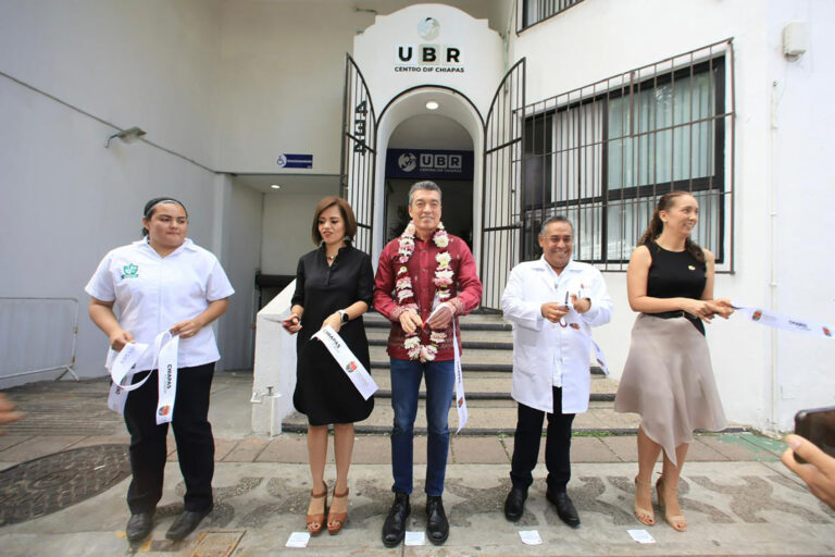 En Tuxtla, Rutilio Escandón inaugura Unidad Básica de Rehabilitación Centro del DIF Chiapas