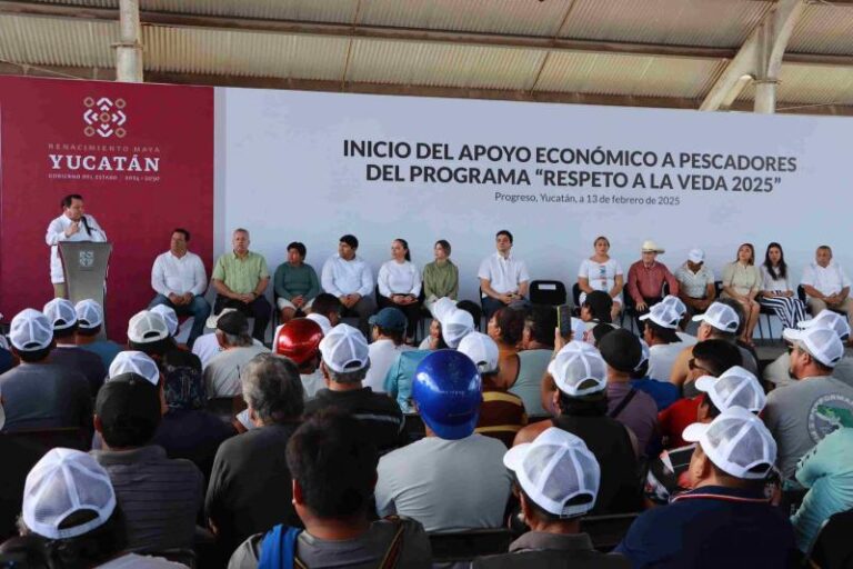 Comienza el programa Respeto a la Veda 2025 con apoyo a pescadores de Yucatán