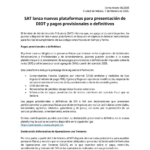 El SAT informa sobre la habilitación de dos nuevas plataformas en línea para el cumplimiento de obligaciones