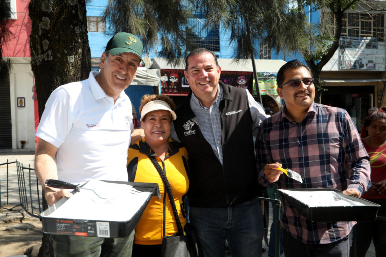 Pepe Chedraui y su gabinete realizan faena integral en el parque de San Pablo Xochimehuacan