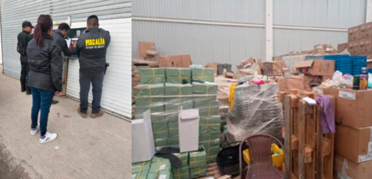 Recuperan en Cuautitlán Izcalli 455 paquetes robados a DHL y encuentran bodega con mercancía ilegal