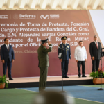 General Alejandro Vargas González asume el mando de la VII Región Militar en presencia del gobernador de Chiapas