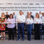 Armenta inaugura la 3a. de 15 Casas Carmen Serdán a favor de las mujeres.