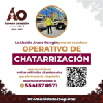 Recuperan espacios públicos en Álvaro Obregón con el Operativo de Chatarrización