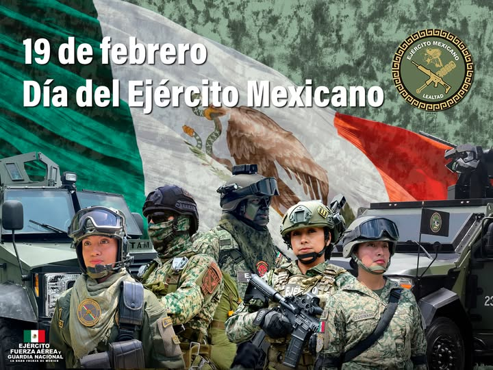 México honra a las y los integrantes del Ejército en su día