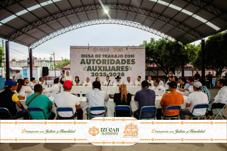 Ayuntamiento de Izúcar de Matamoros realiza primera mesa de trabajo con autoridades auxiliares