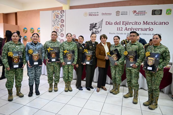 Gobernadora Delfina Gómez destaca labor del Ejército Mexicano en la seguridad del Estado de México