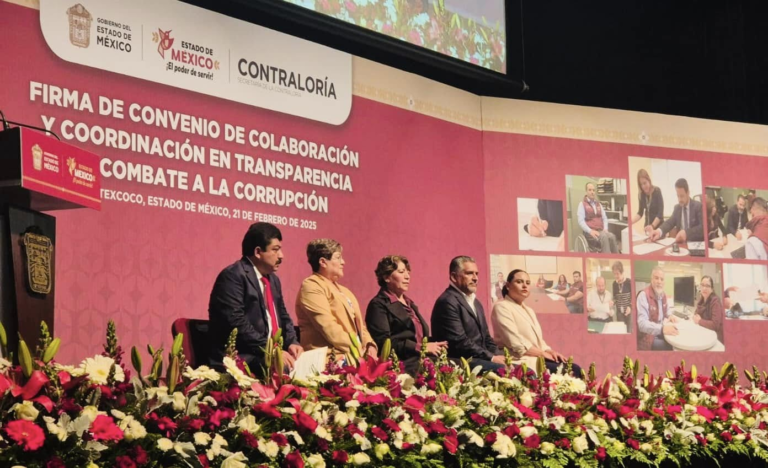 Firman convenio en Texcoco para fortalecer la transparencia y el combate a la corrupción