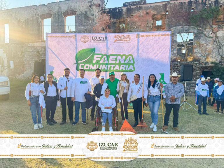 Éxito en la Faena Comunitaria para la restauración de la Ex Hacienda de San Nicolás Tolentino en Izúcar de Matamoros