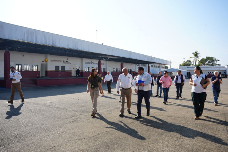 Comisionado del INM Supervisa Condiciones en Estación Migratoria Siglo XXI en Tapachula