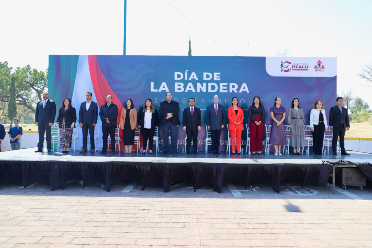 Cuautitlán Izcalli conmemora el Día de la Bandera con un llamado a la unidad y el compromiso