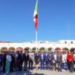 Tonantzin Fernández y autoridades conmemoran el Día de la Bandera con ceremonia solemne