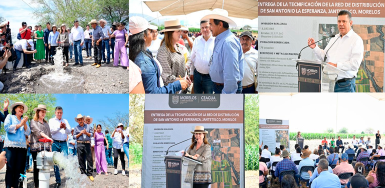 Gobernadora Margarita González entrega obra histórica para agricultores en Jantetelco