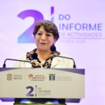 La Gobernadora Delfina Gómez Álvarez resalta el trabajo del TRIJAEM en su Segundo Informe de Actividades.