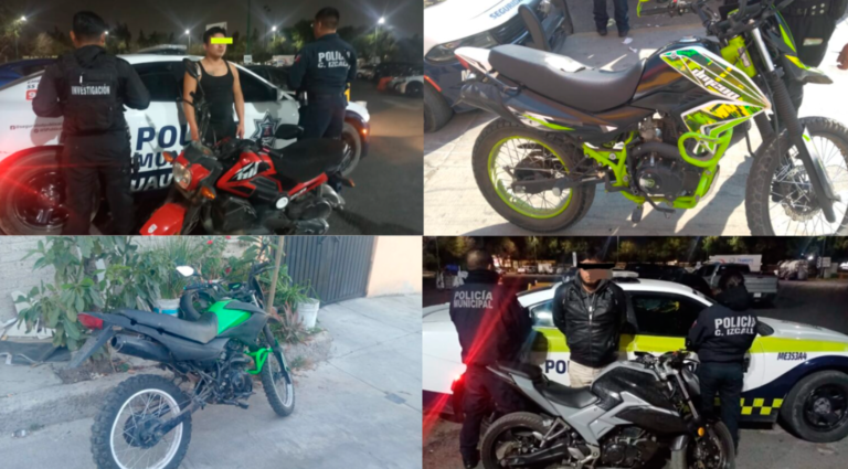 Policía Municipal de Cuautitlán Izcalli recupera 39 motocicletas robadas en lo que va del año