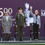 Claudia Sheinbaum encabeza Funerales de Estado en honor a Cuauhtémoc, acompañada por Rosa Icela Rodríguez