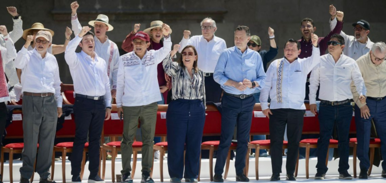 Rocío Nahle destaca liderazgo de la presidenta de México, tras Asamblea en el Zócalo