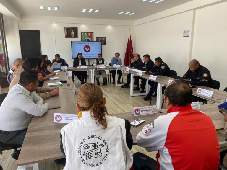 Alcaldía Tláhuac refuerza seguridad con Mesa para la Construcción de Paz