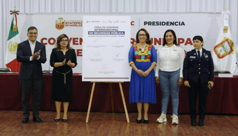 Municipios del Edomex firman convenio intermunicipal para fortalecer la seguridad