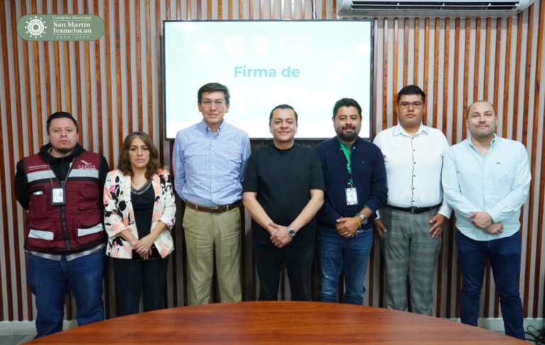 San Martín Texmelucan y CAPUFE firman convenio para rehabilitación de vialidades