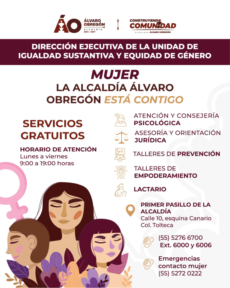 Álvaro Obregón se consolida como una alcaldía modelo en bienestar para las mujeres