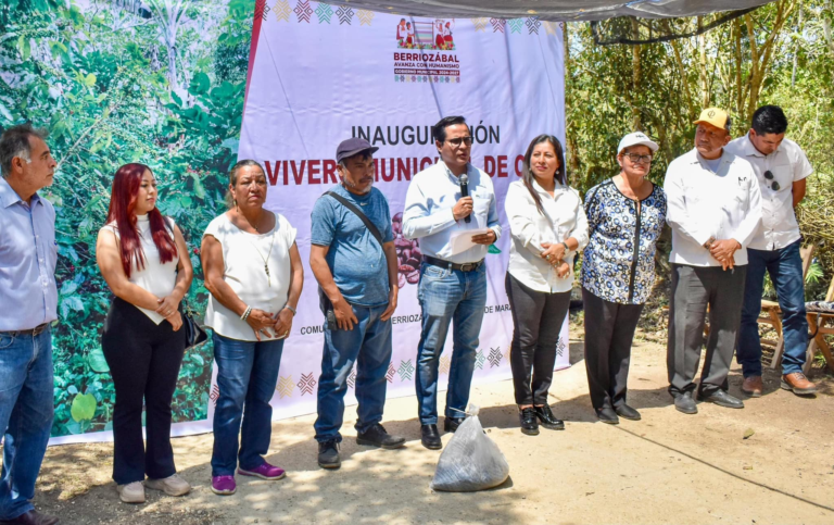 Berriozábal impulsa el cultivo del café con la inauguración del Vivero Municipal