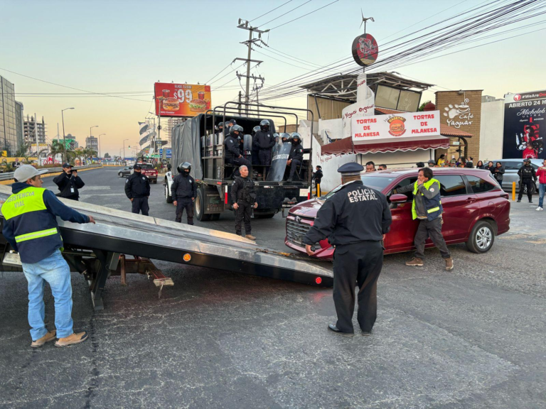 Gobierno de Puebla combate el transporte ilegal y mejora la movilidad en Lomas de Angelópolis