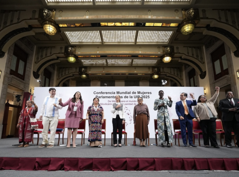 Claudia Sheinbaum y diputadas de Morena impulsan la paridad de género en la Conferencia Mundial de Mujeres Parlamentarias