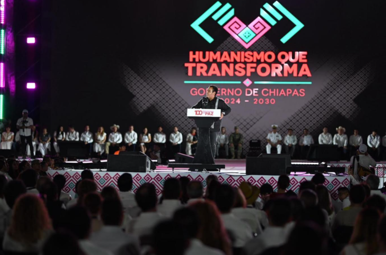 Eduardo Ramírez celebra 100 días de gobierno con un Chiapas en paz