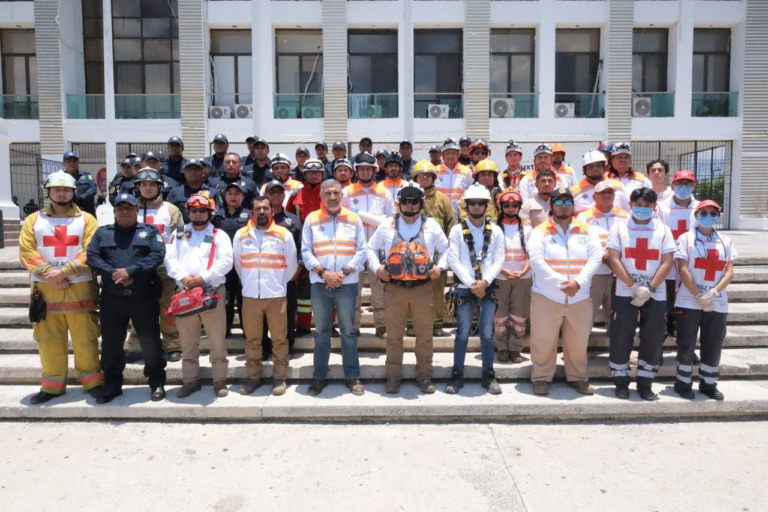 Ayuntamiento de Tuxtla Gutiérrez participa en simulacro de evacuación para reforzar la cultura de prevención