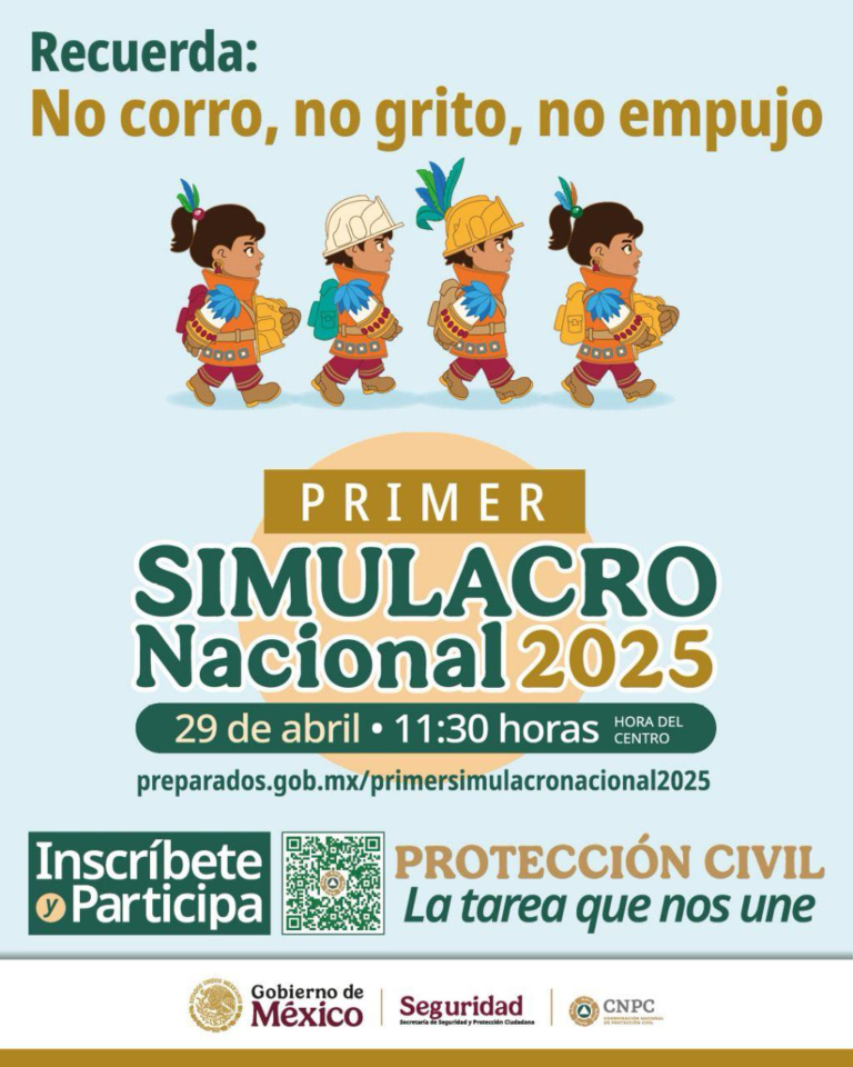FINABIEN invita a participar en el Simulacro Nacional 2025 y fomentar la cultura de la prevención