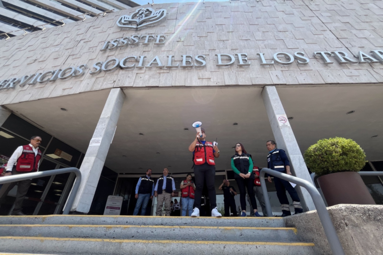 ISSSTE participa con éxito en el Primer Simulacro Nacional 2025