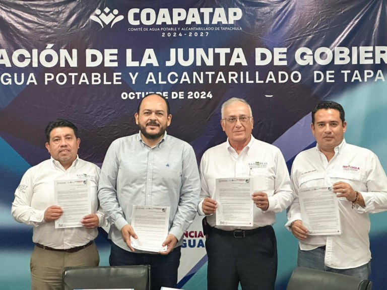 COAPATAP y BANOBRAS firman compromiso para mejorar servicios de agua en Tapachula